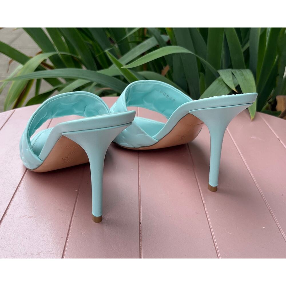 LOUIS VUITTON Revival Mules Heels LV MG Sandals Leather NEW w/box Sz 39 #BR0232 - Picture 6 of 12